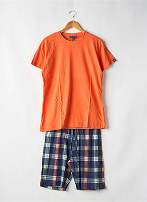 Pyjama col rond orange ARTHUR homme