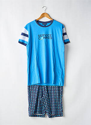 Pyjama bas short bleu ARTHUR homme
