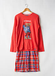 Pyjama rouge ARTHUR pour homme seconde vue