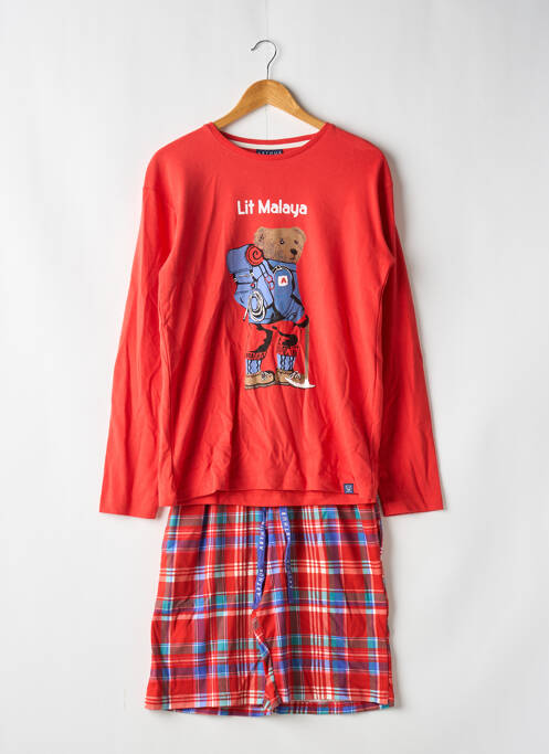 Pyjama rouge ARTHUR pour homme
