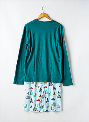 Pyjashort col v vert ARTHUR homme