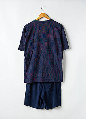 Pyjashort col v bleu MASSANA homme