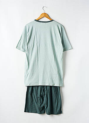 Pyjashort imprimé fantaisie vert MASSANA homme