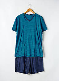 Pyjashort imprimé rayures bleu HOM homme