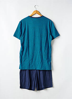 Pyjashort imprimé rayures bleu HOM homme