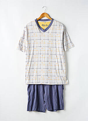 Pyjashort imprimé fantaisie gris CHRISTIAN CANE homme