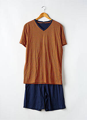 Pyjashort imprimé fantaisie marron HOM homme