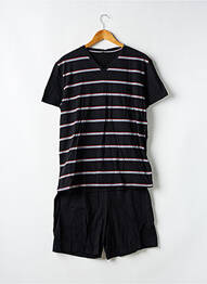 Pyjashort imprimé rayures noir HOM homme