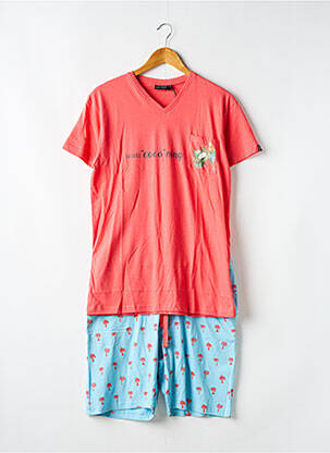 Pyjashort col v orange ARTHUR homme