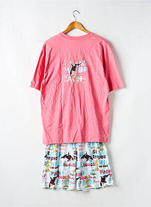 Pyjashort col v rose ARTHUR homme