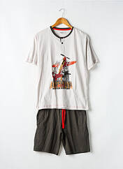 Pyjashort gris MASSANA pour homme seconde vue