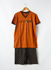 Pyjashort marron ARTHUR pour homme seconde vue