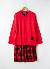 Pyjashort rouge ARTHUR pour homme seconde vue