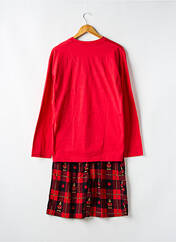 Pyjashort rouge ARTHUR pour homme seconde vue