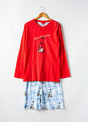 Pyjashort rouge ARTHUR pour homme seconde vue