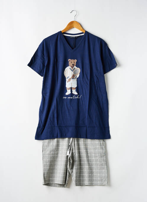Pyjashort bleu ARTHUR pour homme