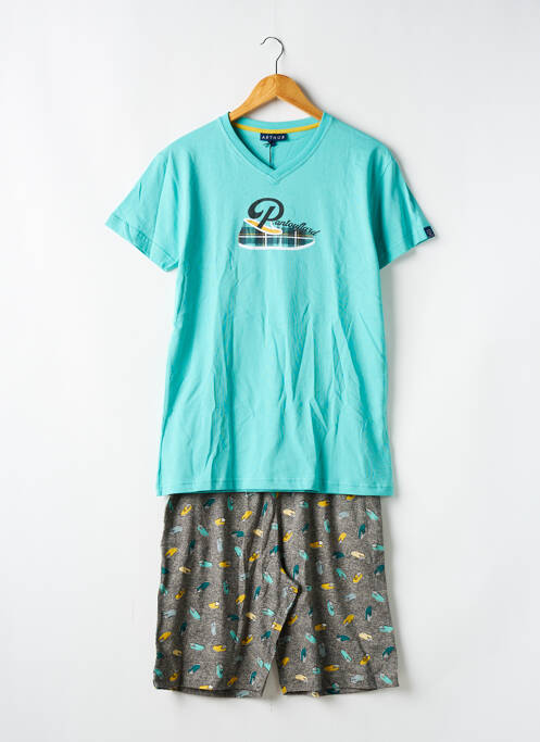 Pyjashort bleu ARTHUR pour homme