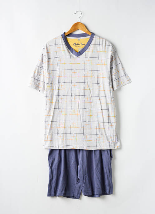 Pyjashort gris CHRISTIAN CANE pour homme
