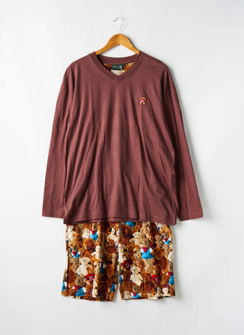 Pyjashort marron ARTHUR pour homme