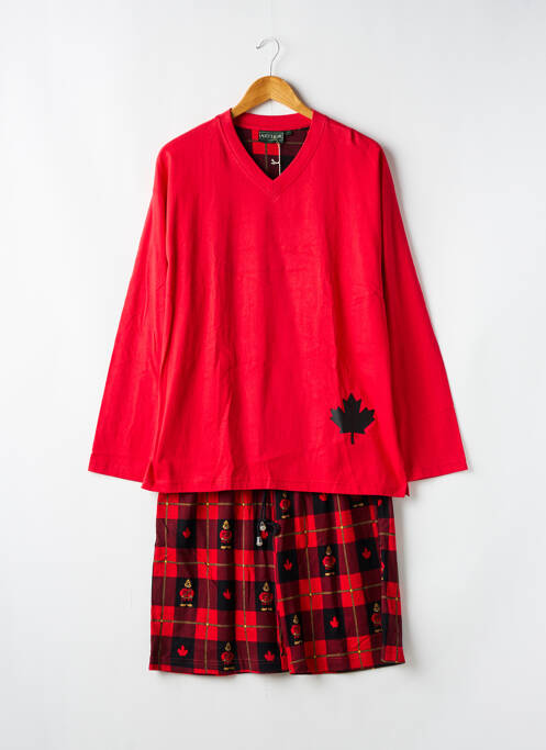 Pyjashort rouge ARTHUR pour homme