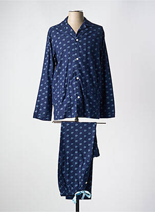 Pyjama coupe droite bleu ARTHUR homme