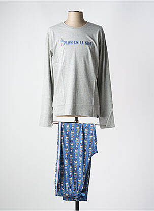 Pyjama col rond gris ARTHUR homme