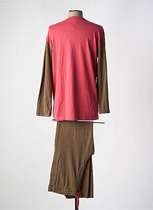 Pyjama col rond rouge ARTHUR homme