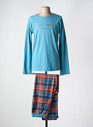 Pyjama col rond bleu ARTHUR homme