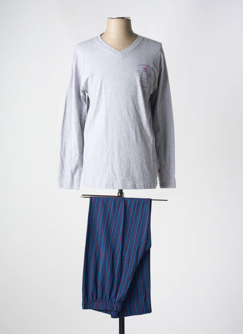 Pyjama col v bleu COUP DE COEUR homme