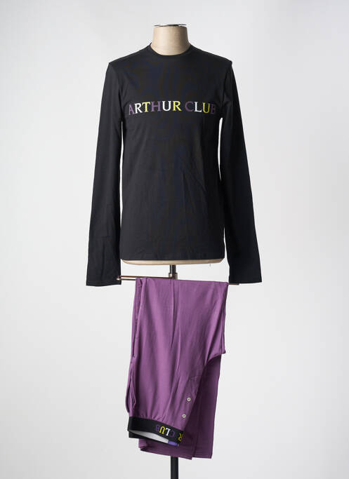 Pyjama noir ARTHUR pour homme