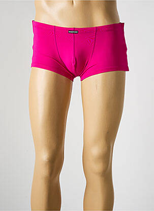 Boxer effet matière satinée rose MANSTORE homme