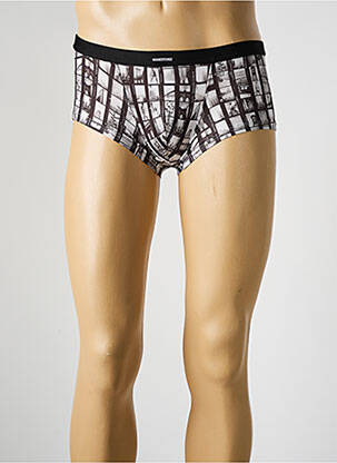 Boxer imprimé fantaisie noir MANSTORE homme