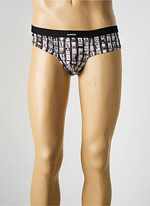 Slip imprimé fantaisie gris MANSTORE homme