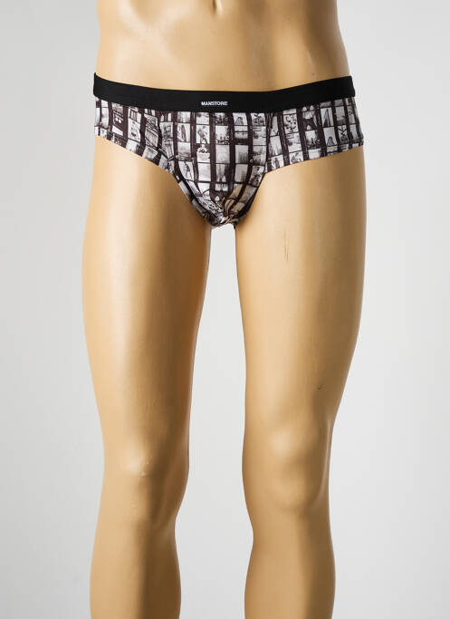 Slip imprimé fantaisie gris MANSTORE homme