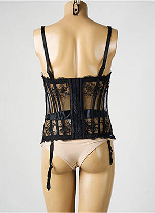 Guêpière/porte-jarretelle avec armature noir MILLESIA femme
