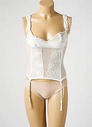 Guêpière/porte-jarretelle avec armature beige MILLESIA femme