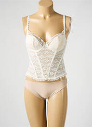 Corset tissage tulle beige NINA RICCI femme