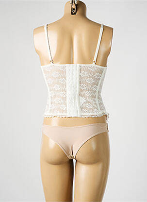 Corset broderie beige NINA RICCI femme