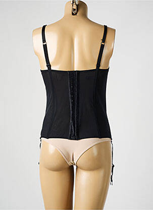 Guêpière/porte-jarretelle avec armature noir AMBRA femme