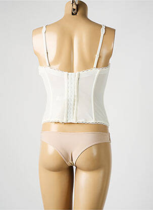 Guêpière/porte-jarretelle bretelles élastiquées amovibles beige MARIE JO femme