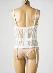 Guêpière/Porte-jarretelle beige MILLESIA pour femme seconde vue