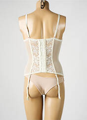 Guêpière/Porte-jarretelle beige MILLESIA pour femme seconde vue