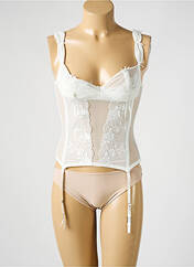 Guêpière/Porte-jarretelle beige MILLESIA pour femme seconde vue