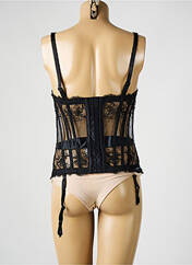 Guêpière/Porte-jarretelle noir MILLESIA pour femme seconde vue