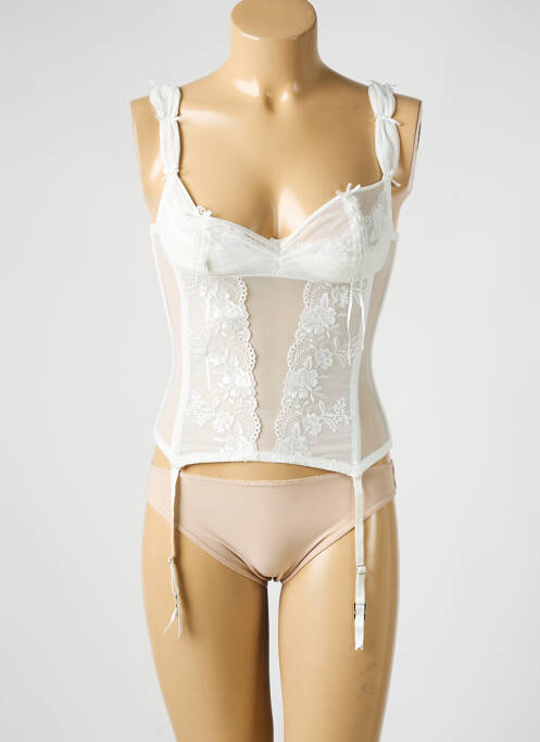 Guêpière/Porte-jarretelle beige MILLESIA pour femme