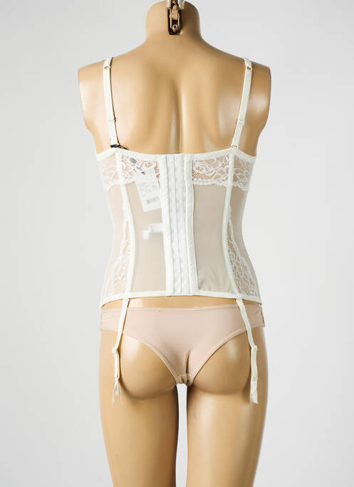 Guêpière/Porte-jarretelle beige MILLESIA pour femme