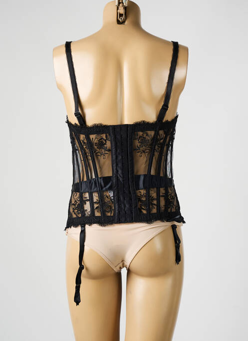 Guêpière/Porte-jarretelle noir MILLESIA femme