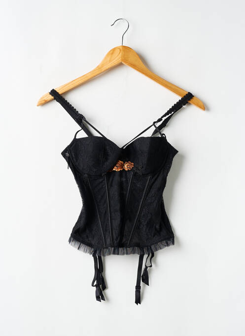 Guêpière/Porte-jarretelle noir MILLESIA pour femme