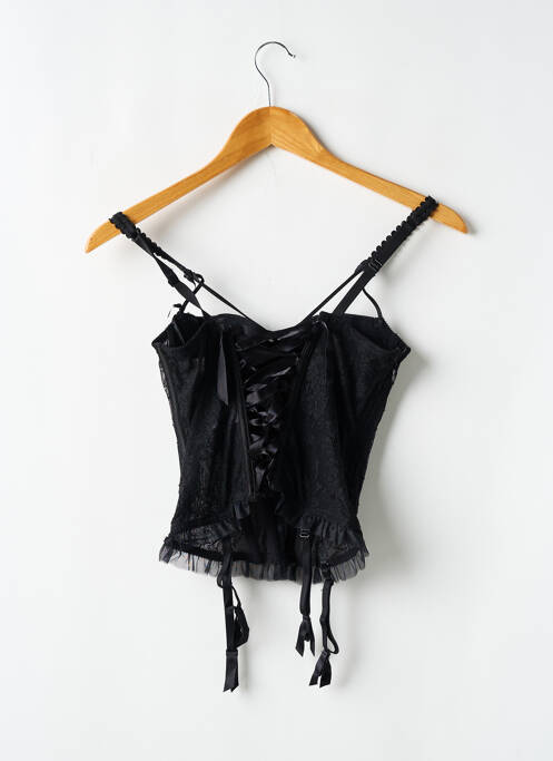 Guêpière/Porte-jarretelle noir MILLESIA pour femme