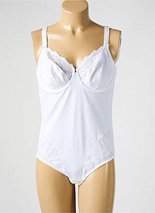 Body lingerie stretch blanc ROSA FAIA femme